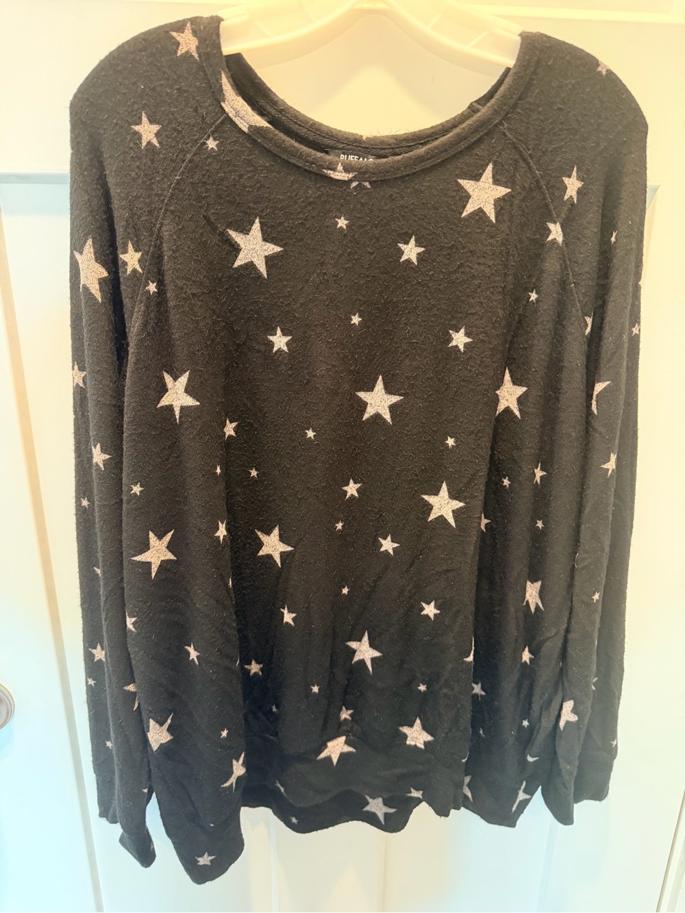 Buffalo David Bitton XL Black Star Print Sweater Celestial Long Sleeve